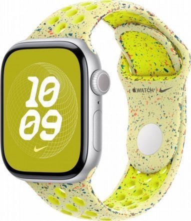 Apple Pasek sportowy Nike w kolorze promiennym zielonożółtym do koperty 40 mm - rozmiar M/L