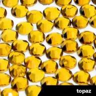 Ozdoby do paznokci - Cyrkonie do paznokci szklane SS3 Topaz 50 szt - miniaturka - grafika 1