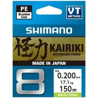 Inne akcesoria dla wędkarzy - SHIMANO plecionka Kairiki 8 0,20 mm 150m Mantis Gr - miniaturka - grafika 1