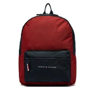 Plecaki - Plecak Tommy Hilfiger Essential Colorblock Backpack AU0AU01917 Czerwony - miniaturka - grafika 1