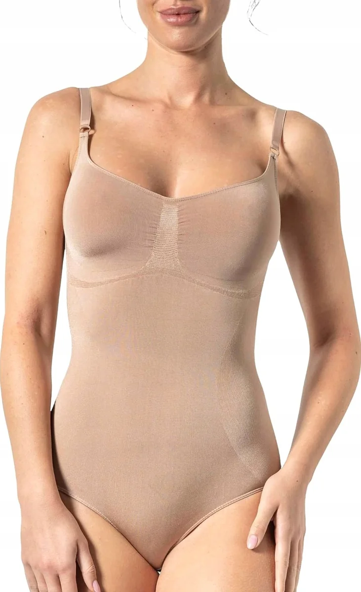 BODY MODELUJĄCE BIELIZNA BEZSZWOWA L-XL KORYGUJĄCE WYGODNE REGULOWANE