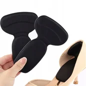 Pielęgnacja stóp - Piankowe Zapiętki Przeciw Obtarciom 2w1, Czarne, 2 Szt. - miniaturka - grafika 1