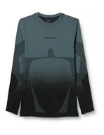 Koszulki męskie - Champion Seamless Performance Crewneck L/S Koszulka z długim rękawem, Ciemny zielony, S-M, Męski, Ciemnozielony, S-M - miniaturka - grafika 1