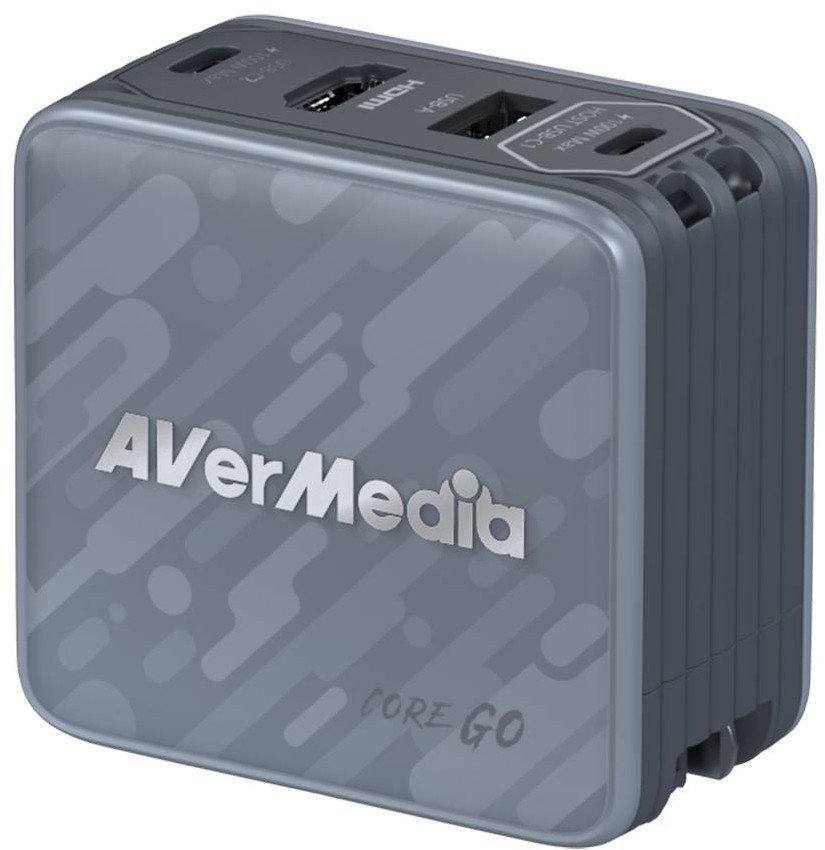 AVerMedia Ladedock, Core GO GC313 Black, 100W GaN, HDMI 40AAGC313AWN