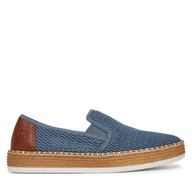 Półbuty damskie - Półbuty Rieker L7873-12 Niebieski - miniaturka - grafika 1