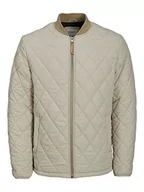 Kurtki męskie - JACK & JONES Męska kurtka Jjkeen Liner Jacket pikowana, Crockery., S - miniaturka - grafika 1