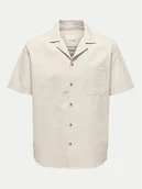 Koszule męskie - Only & Sons Koszula Eye Resort 22030342 Beżowy Relaxed Fit - miniaturka - grafika 1