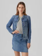 Kurtki damskie - Vero Moda Kurtka jeansowa Zorica 10279789 Niebieski Regular Fit - miniaturka - grafika 1