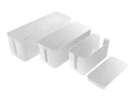 Wtyczki i adaptery - LOGILINK KAB0078 Cable box set 3 sizes white - miniaturka - grafika 1