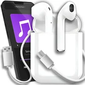 Słuchawki - SŁUCHAWKI BEZPRZEWODOWE i11 TWS BLUETOOTH 5.0 DOUSZNE ANDROID iOS POWERBANK - miniaturka - grafika 1