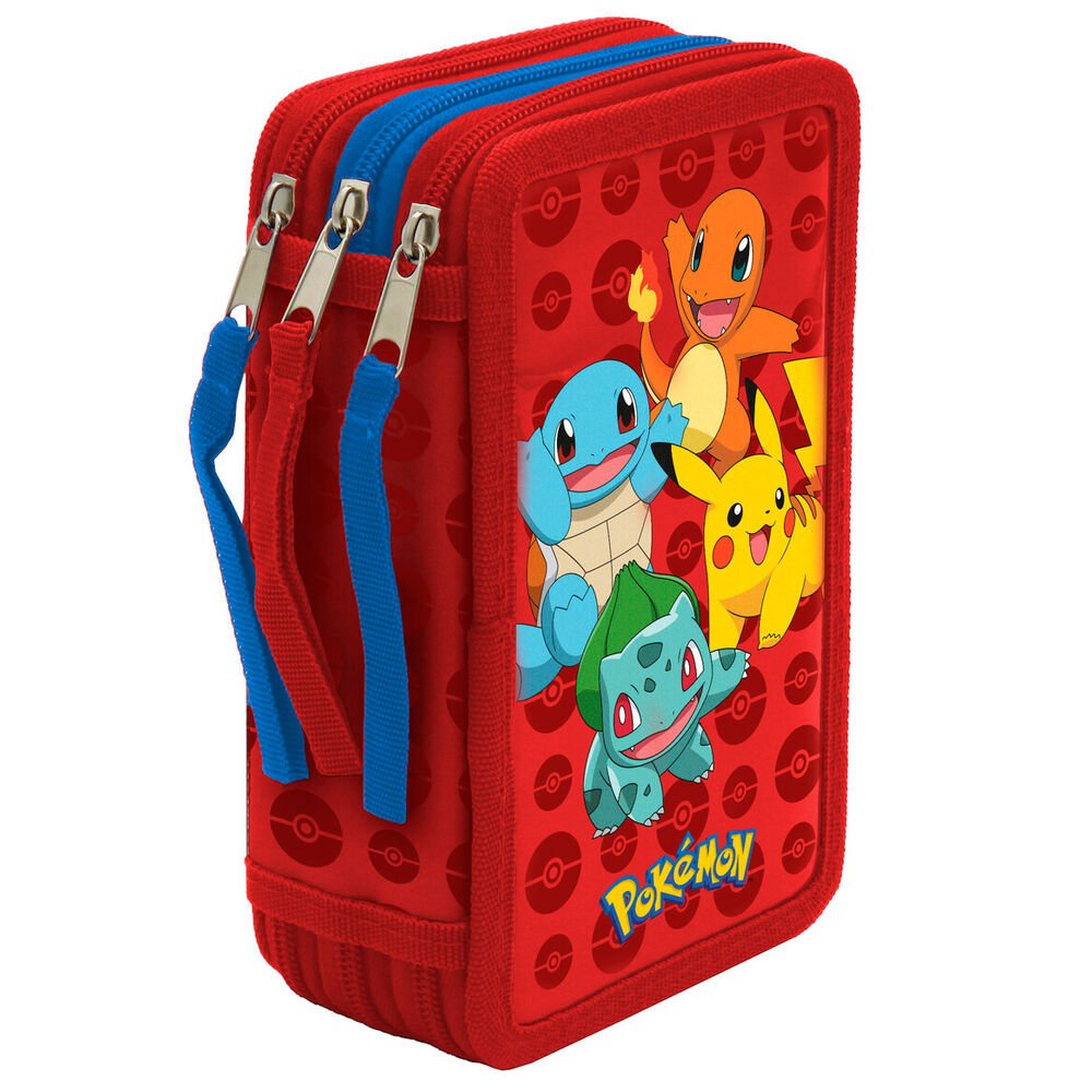 Pokémon Trójwymiarowy Piórnik z 39 Akcesoriami do Zeszytów