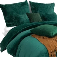 Pościel - Spod Igły I Nitki Pościel z mikrofibry 220x200 Cozy butelkowa zielona miś pluszowa I23 - miniaturka - grafika 1