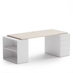 Blat roboczy do biurka BLOCK, 1800 x 800 x 25 mm, dąb naturalny - Blaty meblowe i parapety okienne - miniaturka - grafika 2