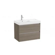 Szafki łazienkowe - ROCA A851692511 ONA Zestaw ?azienkowy UNIK 2 szuflady z umyw asym po lewej 800mm, ciemny wi?z - miniaturka - grafika 1