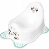 Nocniki - Nocnik dziecięcy antypoślizgowy Mickey Minnie biały miętowy Keeeper - miniaturka - grafika 1