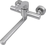 Baterie kuchenne - Bateria kuchenna ścienna Obrotowa wylewka Bateria zlewozmywakowa Bateria jednouchwytowa Bateria kuchenna ze stali nierdzewnej - miniaturka - grafika 1