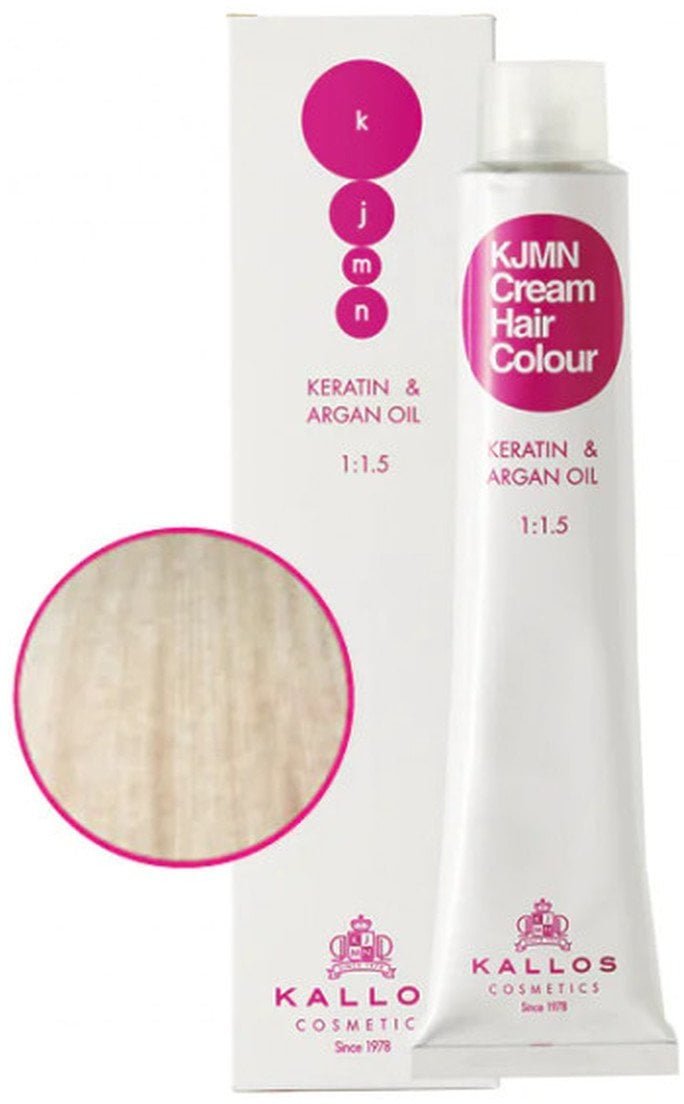 Kallos KJMN Farba do włosów 100ml SPECIAL ULTRA BLONDE WITH AN ASH SHADE 12.1