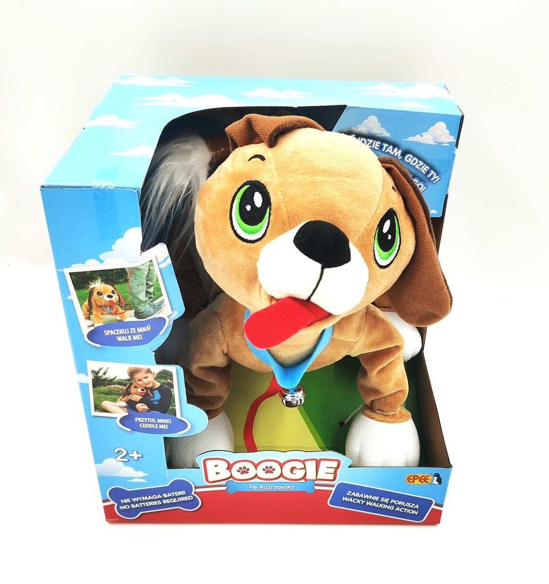 Boogie Bugi Rozrabiaka Zabawny Pies na Smyczy do Spacerowania Chodzenia
