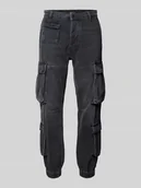 Spodnie męskie - Spodnie cargo o kroju regular fit ze szwami działowymi - miniaturka - grafika 1