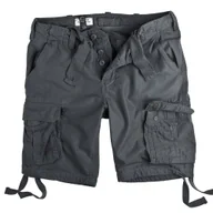 Spodnie męskie - spodnie bojówki krótkie AIRBORNE VINTAGE ANTHRACITE-S - miniaturka - grafika 1