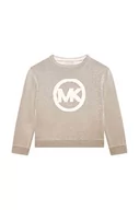 Swetry dla dziewczynek - Michael Kors sweter dziecięcy kolor złoty lekki - miniaturka - grafika 1