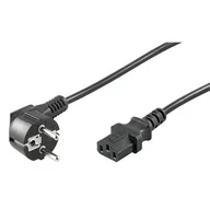 Kable - Przewód zasilający Schuko (type F, CEE 7/7) - IEC C13 1,5m czarny 68604 - miniaturka - grafika 1