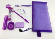 Higiena protez i aparatów ortodontycznych - Sanaj Sanaj ORTHO - zestaw ortodontyczny w kosmetyczce (fioletowy) - miniaturka - grafika 1