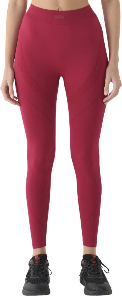 Legginsy damskie 4F FNK F389 burgund 4FRAW24TFTIF389 60S M/L