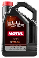 Oleje silnikowe - Motul 5W40 5L 8100 Power Synthetic Ester Sp - miniaturka - grafika 1