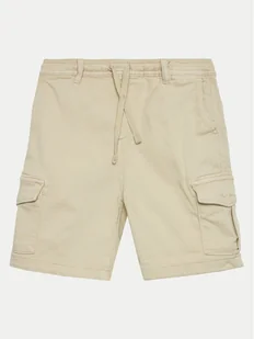 Pepe Jeans Szorty materiałowe Ted PB800790 Beżowy Regular Fit - Spodenki damskie - miniaturka - grafika 1