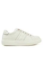 Buty dla dziewczynek - Tommy Hilfiger Sneakersy Low Cut Lace-Up Sneaker T3A9-33745-1439 S Biały - miniaturka - grafika 1