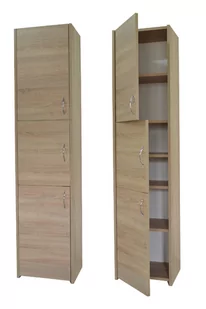 Słupek łazienkowy Adaś 3D Sonoma 40 cm - Szafki łazienkowe - miniaturka - grafika 3