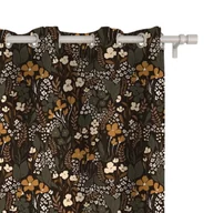 Zasłony - Zasłona AUTUMN wzór AT02 | jesienne polne kwiaty 150 x 150 cm tkanina zaciemniająca - miniaturka - grafika 1