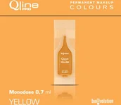 Pozostałe akcesoria kosmetyczne - Jednorazowy pigment do makijażu permanentnego Bioevolution Yellow Qline Pro 0,7ml monodose - miniaturka - grafika 1