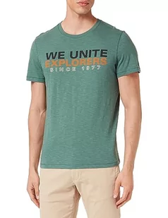 camel active T-shirt męski, zielony (Pine Green), M - Koszulki męskie - miniaturka - grafika 1