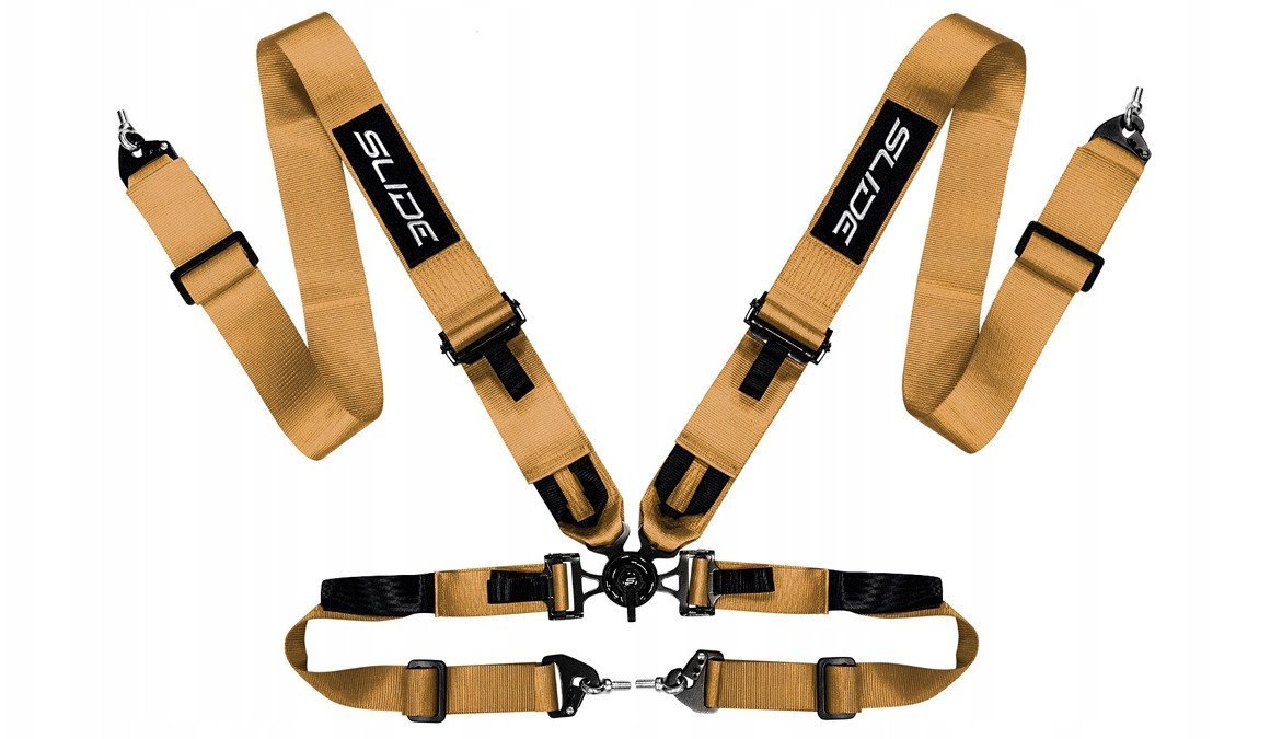 Pasy sportowe Slide V2 Quick Złote 4P 3