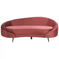 Sofy i kanapy - Sofa welurowa czerwona SAVAR - miniaturka - grafika 1