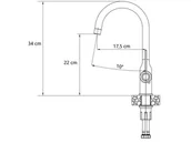 Baterie kuchenne - Quadron Ingrid Q Line Bateria kuchenna wysoka czarny mat 3523500_BLMQSBL - miniaturka - grafika 1