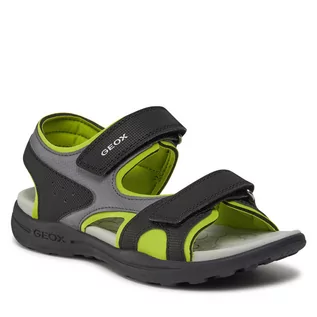 Buty dla chłopców - Sandały Geox J Vaniett Boy J455XC 015CE C0802 S Black/Lime - grafika 1