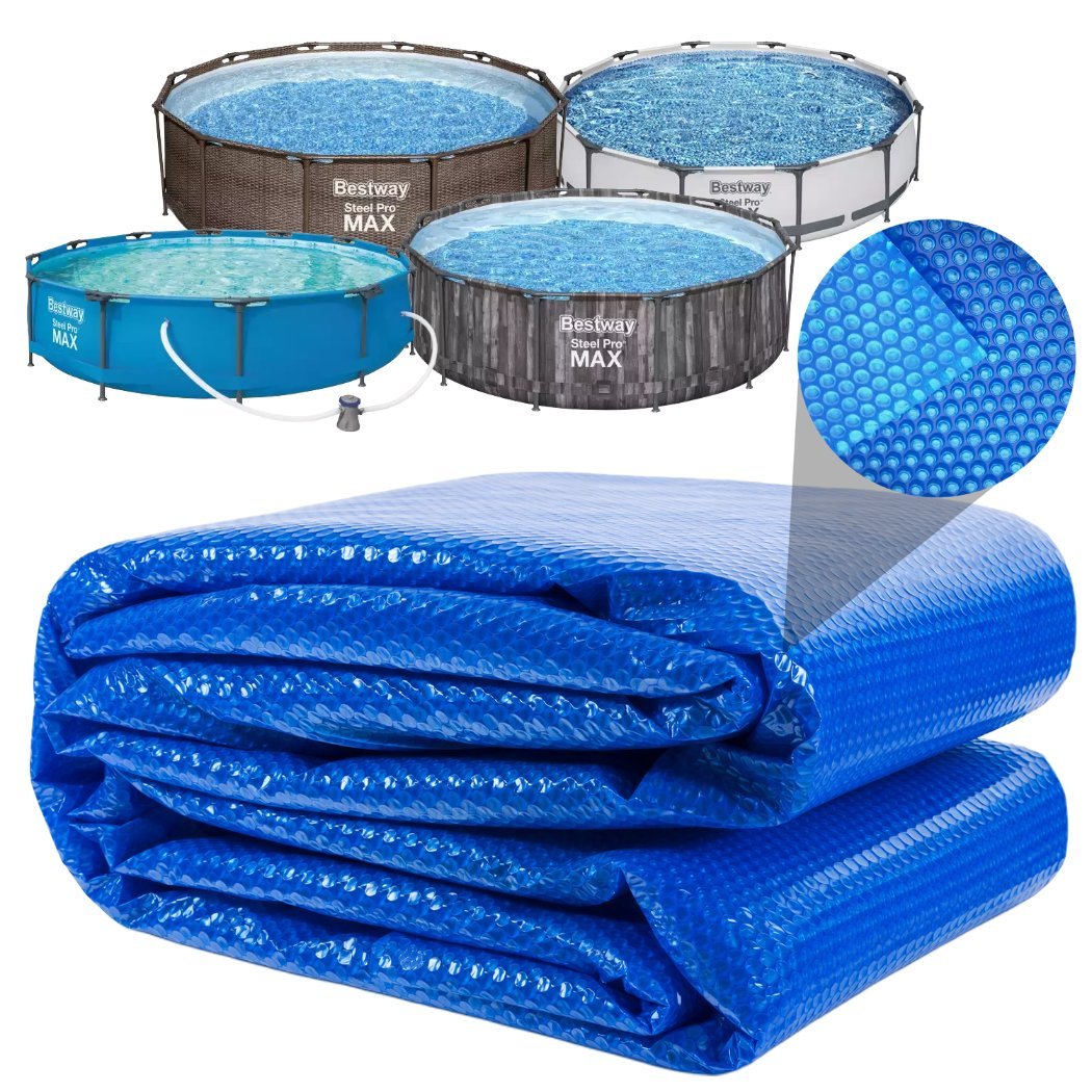 Bestway pokrywa solarna gruba folia termiczna do basenu  steel pro max 366 cm