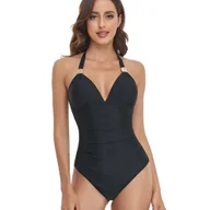 Stroje kąpielowe - Strój kąpielowy push-up - Czarny L - miniaturka - grafika 1