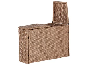 Zestaw ogrodowy z technorattanu 9-osobowy beżowy SEVERO - Meble ogrodowe - miniaturka - grafika 9