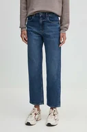 Spodnie damskie - Sisley jeansy damskie high waist 4TWNLE02J - miniaturka - grafika 1