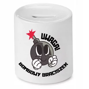 SKARBONKA DLA BRATA BOMBOWY BRACISZEK PREZENT z Nadrukiem ze Zdjęciem - Skarbonki - miniaturka - grafika 1