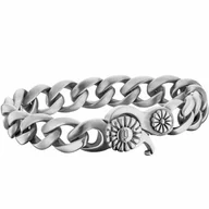 Bransolety męskie - Bransoletka Męska Police PJ25719BSS.01-L Stal nierdzewna 21 cm - miniaturka - grafika 1