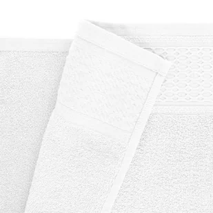 Ręcznik 70 x 140 Kąpielowy Bawełna Solano Biały - Ręczniki - miniaturka - grafika 4