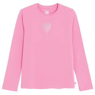 Cool Club, Bluzka dziewczęca z długim rękawem, różowa - Bluzki dla dziewczynek - miniaturka - grafika 1