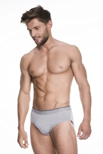 Slipy Iron Briefs Szare - Majtki męskie - miniaturka - grafika 1