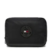 Kosmetyczki, organizery i kuferki - Kosmetyczka Tommy Hilfiger AM0AM12763 Czarny - miniaturka - grafika 1