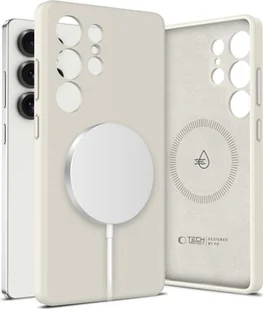 Tech-Protect Liquid Silicone Magsafe do Galaxy S25 Ultra beżowy - Etui i futerały do telefonów - miniaturka - grafika 1